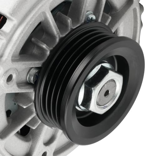 Image of PHILTOP Alternator Compatible With 2006-2009 Accent, Rio, Rio5, Tucson | 2005-2010 Sportage, 2004-2007 Tiburon, Spectra 2 prong connector; 90 Amp; Valeo Unit 11011N 12V CW 4-Groove Pulley