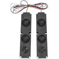 Staccatory 1 Par 8 Ohm 10W DIY LCD TV Altavoz con Efecto de Graves Pesados Gama Publicidad TV Altavoz ReparacióN Accesorios