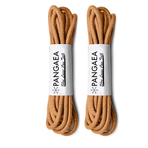 Image of [4 Laces] 2-Pair Pack Waxed Round Oxford Shoe Laces for Dress Shoes Chukka 3 /32Inch Thin