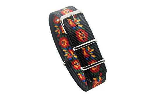 HNSrv xg Xgbv- p^[ƕ̑Ii18mmA20mmA22mmj-NATO G10 RAFvohXgbv (18mm, Flowers)