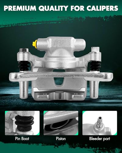 Image of SCITOO - Rear Right Disc Brake Caliper Assembly with Bracket For Mitsubishi Model - For Endeavor 2004-2008 2010-2011 19B2932