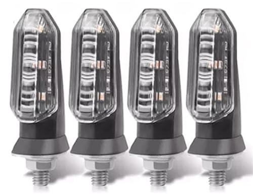 Feu arrière clignotants de moto 8mm élimine le manque de visibilité avec sa lumière ambre 12V