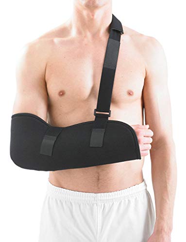 Neo-Gu00a0u0096u00a0Esponja Super suave y transpirable Cabestrillo para brazo (negro) grado médico