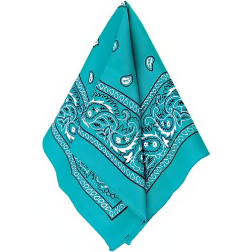 Turquoise Cotton Bandana - 20