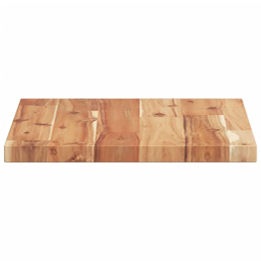 Estantería flotante de madera maciza de acacia, 40 x 30 x 2 cm, tratada al aceite, ahorra espacio, estantería de pared para salón, dormitorio, cocina, baño, soporte invisible, estante versátil