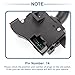 X AUTOHAUX 1 Pc Steering Column Turn Signal Switch Lever Multifunction Combination Switch No.8E5Z13K359AA for Ford Fusion Taurus