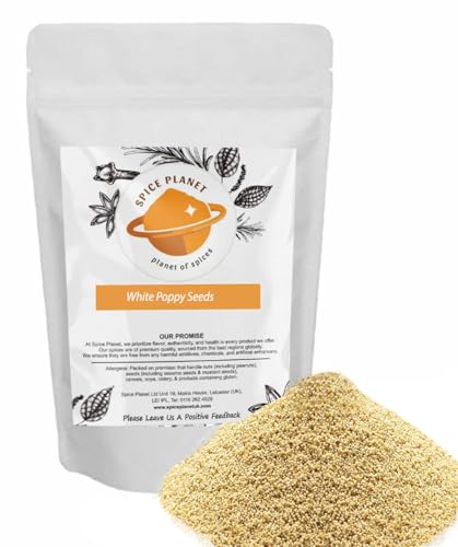 White Poppy Seeds Grade A* Premium Quality by Spice Planet® 25g-1.9kg (450 Grams)