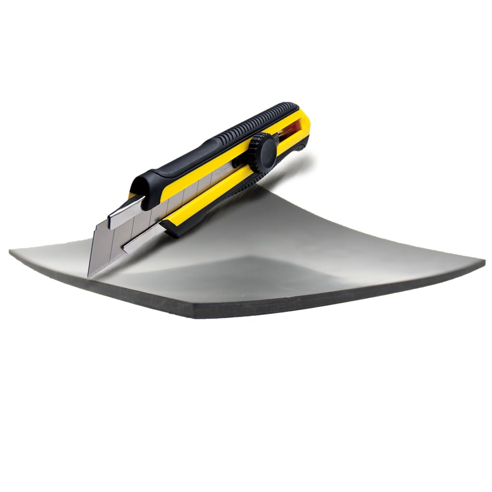 Lifeswonderful - 3 Pezzi Tappetini Durevoli - Stuoie di Gomma Multiuso - Tagliati a Misura - 150 x 150 x 4mm