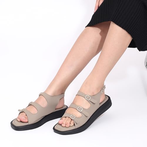 Image of TRASE Strap Trend Comfortable Flat Sandals For Women - Women Footwear Stylish And Adjustable Double Strap Sandals For Daily Use