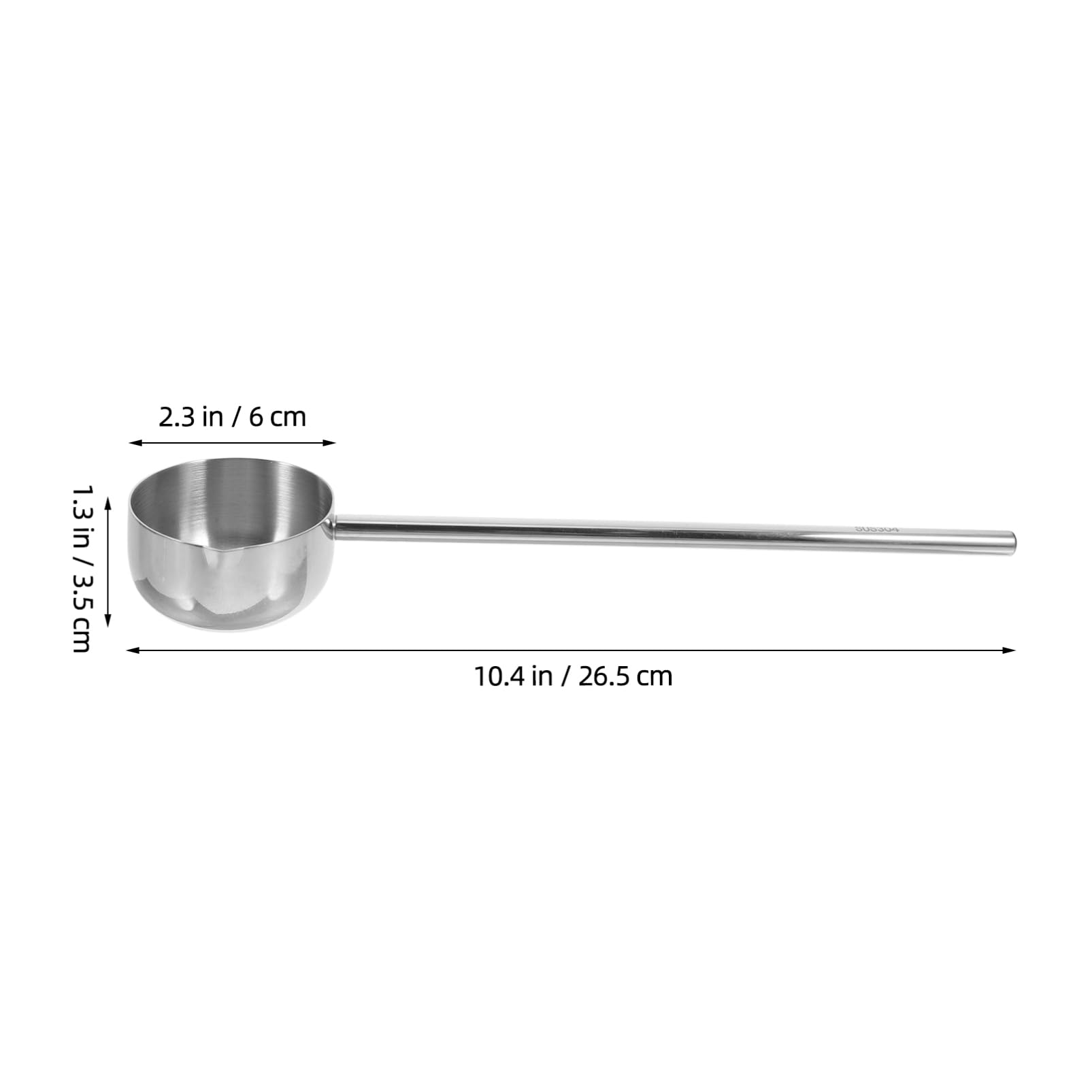 OKUMEYR Stainless Steel Soup Pot with Handle for Reheating Soup Making Sauces and Chocolate Food-grade Construction for Quick and Even Heating for Small Portions