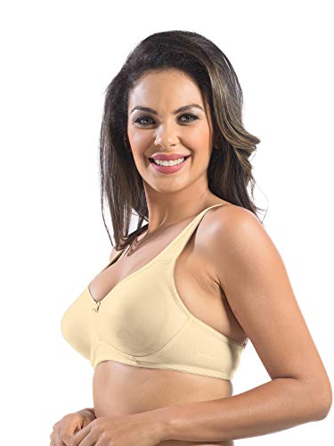 Image of SONARI Cristina Women's Non-Padded Wire-Free T-Shirt Bra| Medium Coverage, Cotton Polyester Bra with Regular Comfort Fit