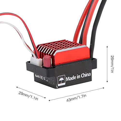RC Motor, 550 Brushed Motor 360A Brushed Electronic Speed Controller ESC Fit for 1/10 RC Car (29T) - Image 4