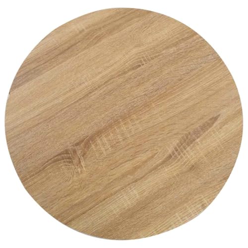 vidaXL Bistrotisch für 2 Personen Bartisch Bartresen Stehtisch Esstisch Tisch Tresentisch Küchentisch Partytisch Hellbraun 60cm MDF