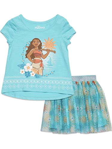 Image of Disney Birthday Girls T-Shirt and Tulle Skirt Outfit Set Toddler to Big Kid Sizes (2T - 14-16)