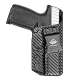S&W SD9VE SD40VE Holster IWB Carbon Fiber Kydex for Smith & Wesson SD9 VE / SD40 VE Pistol - Inside Waistband Concealed Carry - Adjustable Cant - S&W SD9/SD40 VE Accessories - Black, Right Hand