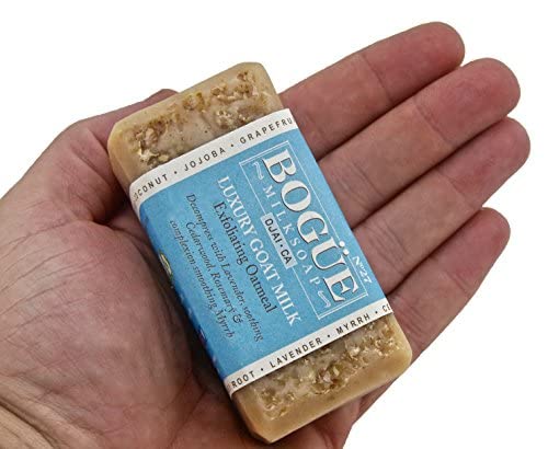 Handmade Goat Milk Soap- BOGUE No.27 Exfoliating Oatmeal Blend to Gently Scub Your Skin with soothing essential oils of Cedarwood, Lavender, Rosemary and Myrrh image 2