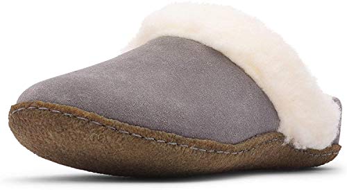 Sorel Women's Nakiska Slides II Slippers, Quarry/Natural, Grey, 8 Medium US