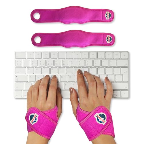 Wrist Rest Pads-Ergonomic Mouse and Keyboard Support-Tension.Adjustable Fit with Padded Comfort.