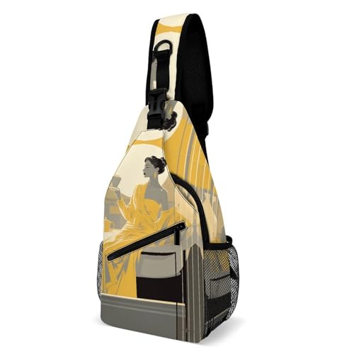 Bolso cruzado tipo bandolera para mujer y hombre 38x20cm miniatura 1