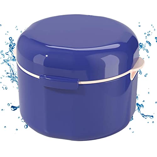Almacenamiento para Dientes Postizos, Baño para Dentaduras Postizas, Almacenamiento para Limpieza Ortodoncia Invisible, Vaso Remojo Limpiador Retenedores