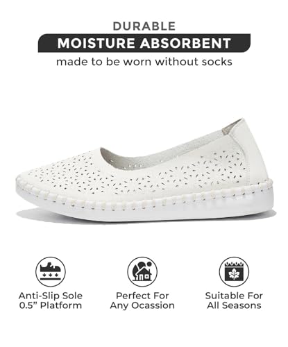 Image of Project Cloud Flats for Women Footwear, Memory Foam & Flexible Outsole Loafers for Women's Fashion Sneakers - Womens Shoes, Sockless Wear Machine Wash Shoes for Women (Petunia)