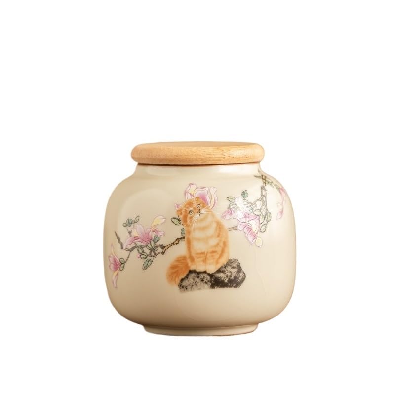 Recipiente para té de cerámica amarilla ideal para organizar tu cocina con estilo