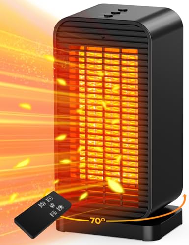 Outdoor Ceramic Space Heater with Remote and Safety Features