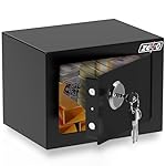 ZENO Safe Box 4.6L | Safes for Home, Office, Hotel | Small Safe With Keys | Lock Box for Money, Jewellery & Other Valuables | High Security | Steel Lock | Includes 3 Keys