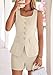 PRETTYGARDEN Womens 2 Piece Matching Sets 2026 Fashion Suit Vest Tops Shorts Set Spring Business Casual Vacation Outfits (Beige,Medium)