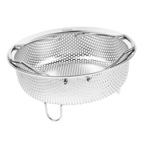IMIKEYA Cesta De Drenaje De Cocina Asa De 22 Cm Filtro Fino Cesta De Vapor De Drenaje Utensilios De Cocina