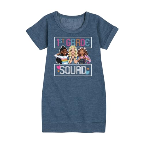 Barbie - Back to School - 1st Grade Squad - Toddler and Youth Girls Fleece Dress
