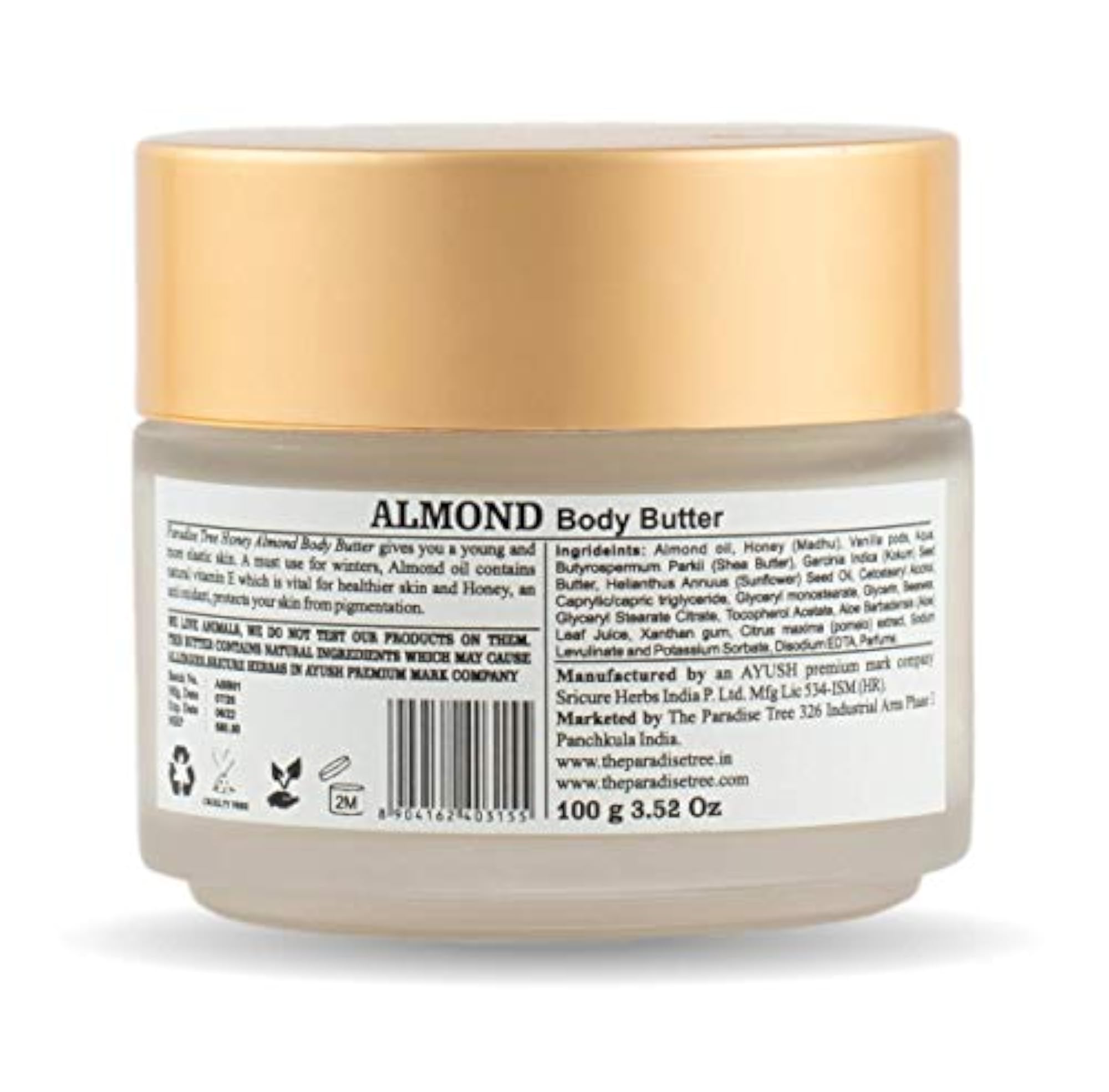 Almond and Honey Body Butter, 100g