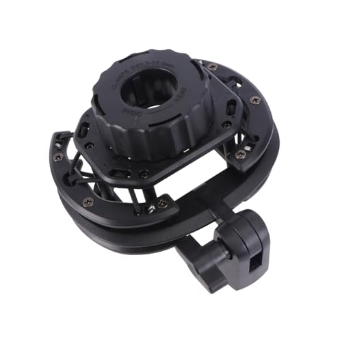 LRXIYODE soporte de condensador montaje de micrófono Montura de choque Black