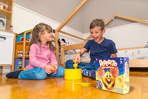 Rocco Giocattoli- Peperito Topino Mangiadito, Colore Giallo, 21195925 - 3