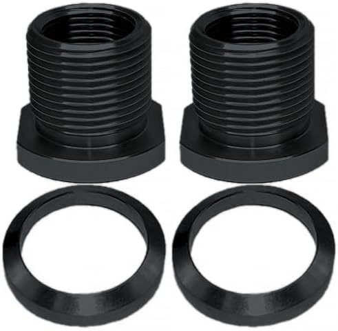 1/2x28 Convert to 5/8x24 with Crush Washer Thread Adapter Alloy Steel (Black -2pc)