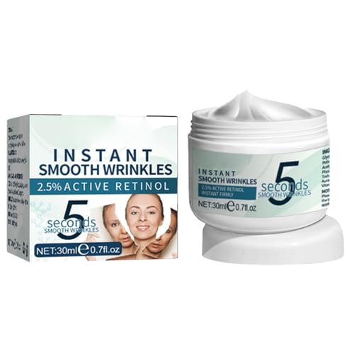 5 segundos Lifting Firming Anti-Aging,Crema de eliminación de arrugas, efecto inmediato contra las arrugas, crema hidratante natural para piel lisa, crema de arrugas instantánea, 30 ml
