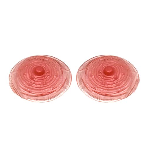 Adhesive Silicone Attachable Nipples, Reusable, Washable for Breast Forms, Crossdressers, Drag Queen (Large Nipple (Pair))
