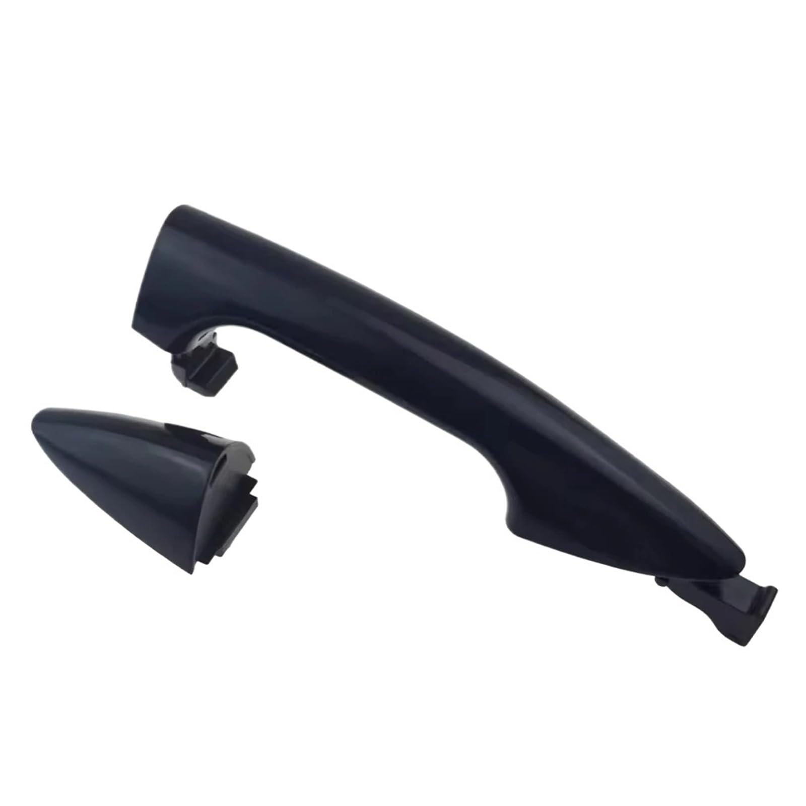 Khqdnh Car Exterior Handles for Hyundai for Accent 1.6L I25 2011-2017 Black Chrome Outside Door Handle Side Door Handle(Black Rear Left)
