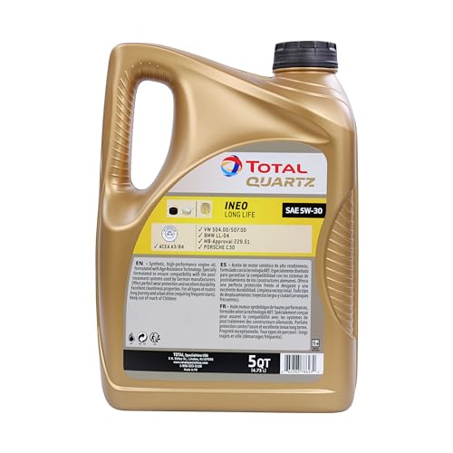 Aceite para motor TotalEnergies Ineo Long Life 5W-30 full sintético miniatura 6