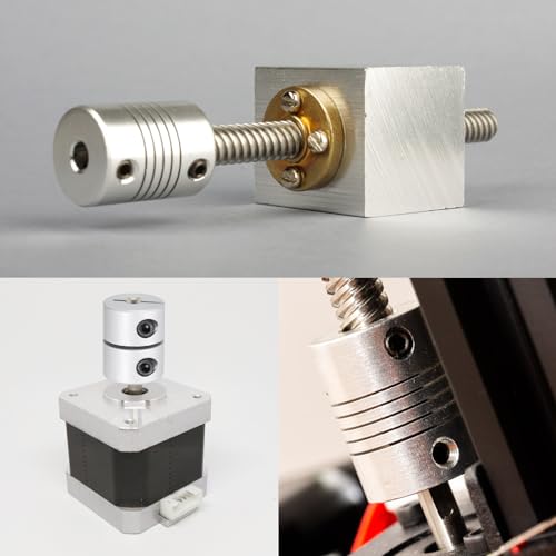 QUARKZMAN 2Stk Welle Kupplung 6.35mm Bis 10mm Aluminium Einzel Geteilte Klemmung Kupplung Starrer Schrittmotor Motor Rad Koppler Gelenk Stecker für Basteln Modell 3D Drucker