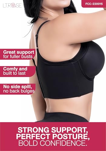 LT.ROSE Compression Push Up Bra with Back Smoothing Fat | Full Coverage Brasier para Mujer2