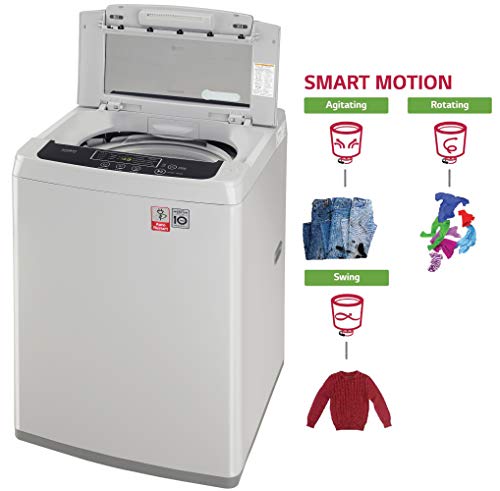 Image of LG T7585NDDLGA 6.5Kg Top Load Fully Automatic Washing Machine Appliance, Silver
