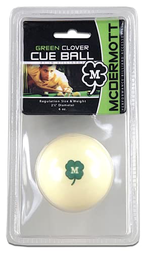 McDermott Green Clover Billiard Cue Ball