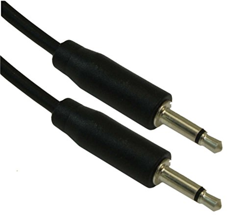 Cable de audio Jack 3.5mm mono macho a macho 6 pulgadas miniatura 1