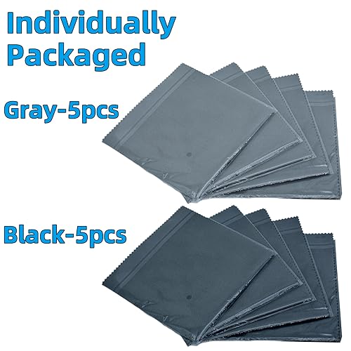 10 Pack Microfiber Gun Cleaning Cloth, 12\"x12\" Lint Free Gun Cleaning Rags, Reusable Microsuede Cleaning/Polishing Wipes Towels for Firearms, Knives, Glasses and Optics