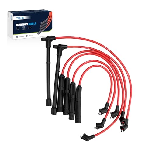 Techie 6 PCS Spark Plug Wires Set 224500W025 Fit for Nissan