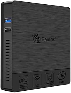 Beelink Mini PC SEi11, mini computador desktop com 11ª geração i5-11320H (Turbo 4.5Ghz), 8G DDR4+500GB NVMe M.2 2280 SSD, WiFi 6, 1000Mbps, Dual HDMI, BT 5.0, Tipo-C