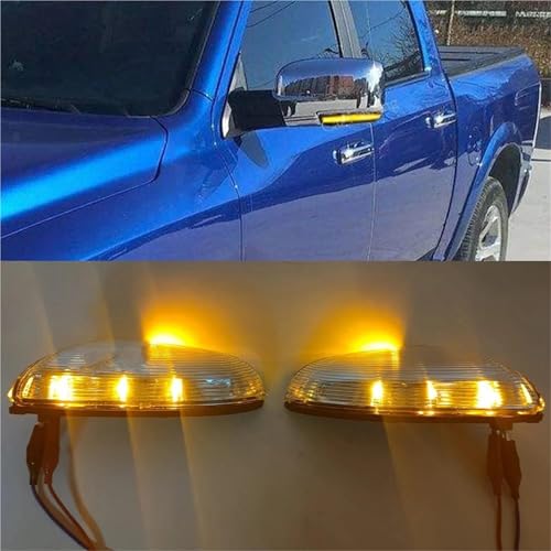 Luz de espejo lateral LED con intermitente dinámico secuencial para Ram 2500 3