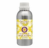 Deve Herbes Pure Peach Kernel Oil (Prunus persica) Cold Pressed 1250ml, (42 oz)