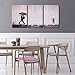 Wieco Art 3 Piece Banksy Famous Canvas Paintings Wall Art Raining day Modern Large Inspirational Grey Love Pictures Print Artwork for Dining Room Kitchen Home Office Decor